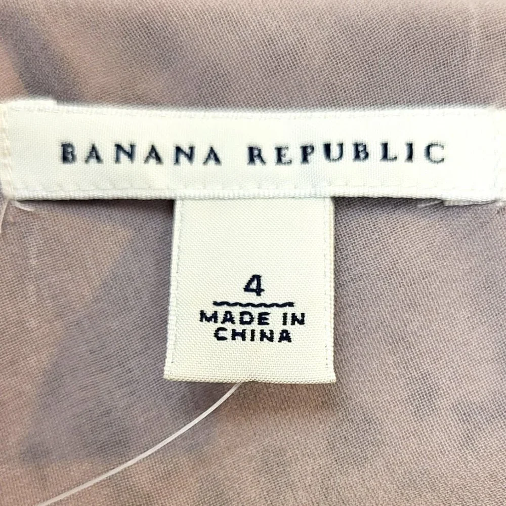 Banana Republic 100% Silk Gray Snakeskin Print Cocktail Dress, Size 4, NWT - Picture 9 of 12